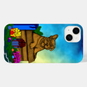 Coques Case-Mate iPhone Chiot dans une boîte, Joyeux Noël (Verso (horizontal))