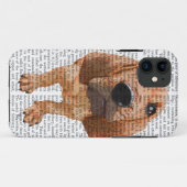 Coques Case-Mate iPhone Chiot de Bloodhound (Dos (Horizontal))
