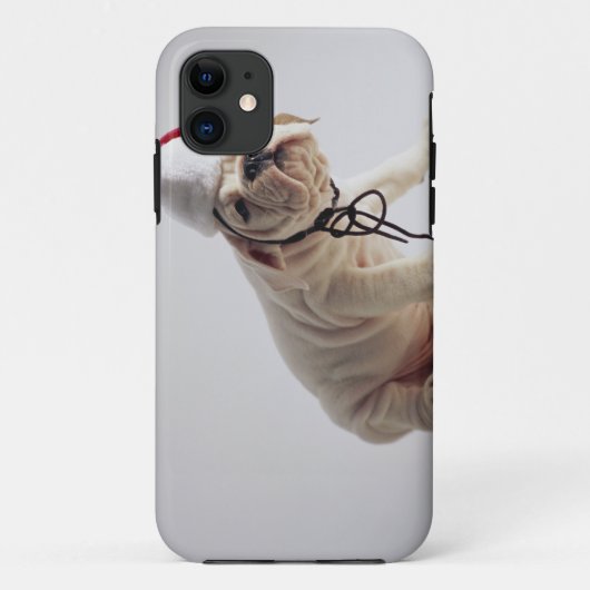 Coques Case-Mate iPhone Chiot de bouledogue utilisant le casquette de Père (Dos)
