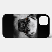 Coques Case-Mate iPhone Chiot de carlin (Verso (horizontal))