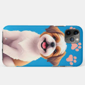 Coques Case-Mate iPhone 🐶✨ Chiot de dessin animé adorable Énergie ludique (Dos (Horizontal))