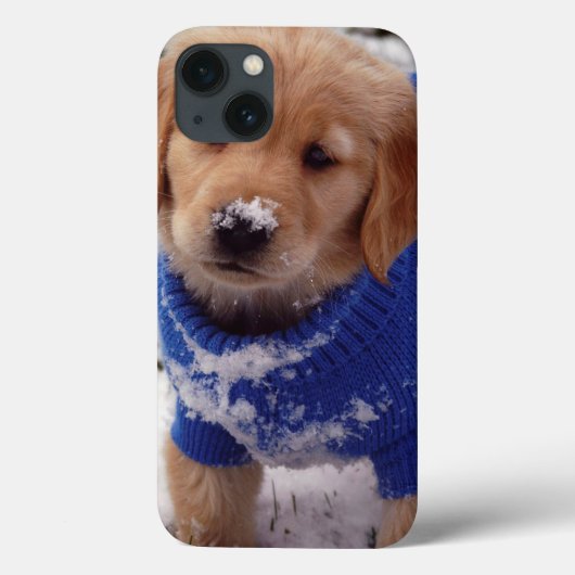 Coques Case-Mate iPhone Chiot de golden retriever (Verso)