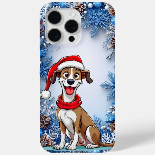 Coques Case-Mate iPhone 🎄🐶 Chiot de Noël de dessin animé adorable Hiver❄ (Verso)