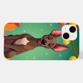 Coques Case-Mate iPhone 🎄 Chiot de Noël Joie ✨ Joli chien de Noël (Verso (horizontal))