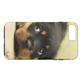 Coques Case-Mate iPhone Chiot de rottweiler curieux (Dos (Horizontal))