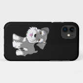 Coques Case-Mate iPhone Chiot de Schnauzer miniature (Dos (Horizontal))