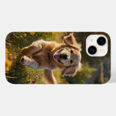Coques Case-Mate iPhone Chiot en jeu dans Meadow (Verso (horizontal))