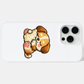 Coques Case-Mate iPhone Chiot endormi mignon avec oreiller (Verso (horizontal))