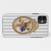 Coques Case-Mate iPhone Chiot et chaussure de carlin (Dos (Horizontal))
