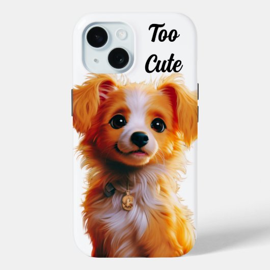 Coques Case-Mate iPhone Chiot trop mignon (Verso)
