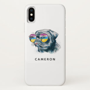 Case-Mate iPhone Case Chiot Tropical Aquarelle Ajouter Votre Nom