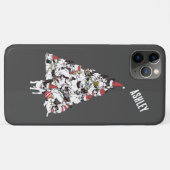 Coques Case-Mate iPhone Chiots Bouledogue Français Noël Arbre de Noël (Dos (Horizontal))
