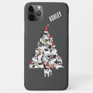 Case-Mate iPhone Case Chiots Bouledogue Français Noël Arbre de Noël