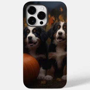 Coque Pour Pour iPhone 14 Pro Max Chiots de montagne bernois Délice d'automne Citrou