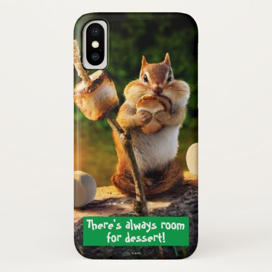 Coques Case-Mate iPhone Chipmunk Mangant Marshmallow (Dos)