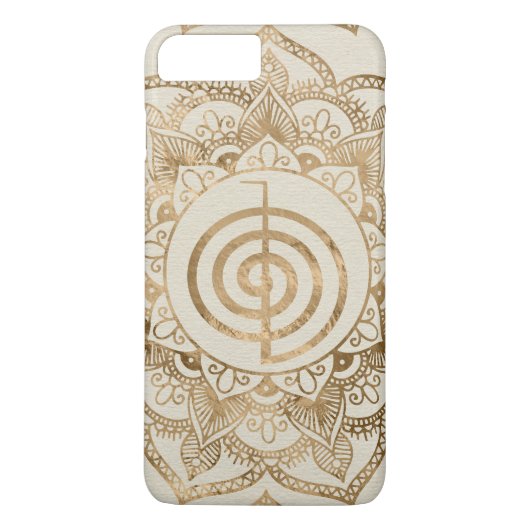 Coques Case-Mate iPhone Cho Ku Rei - mandala en pastel de lotus d'or (Dos)