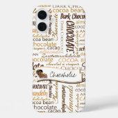 Coques Case-Mate iPhone Chocoholic Multilingual Word Collage Typographie (Verso)