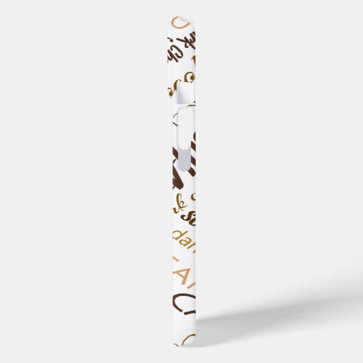 Coques Case-Mate iPhone Chocolat, amandes et chocolat foncé Conception de  (Verso / Gauche)