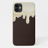 Coques Case-Mate iPhone Chocolat blanc sur Chocolat foncé Brown (Dos)