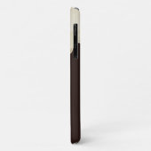 Coques Case-Mate iPhone Chocolat blanc sur Chocolat foncé Brown (Dos/Gauche)