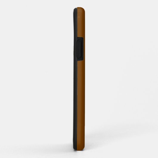 Coques Case-Mate iPhone Chocolat Brown couleur solide | Nom minimal (Dos/Droite)