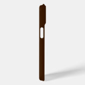 Coques Case-Mate iPhone Chocolat Brown Monogramme vie sans soleil (Verso / Droite)