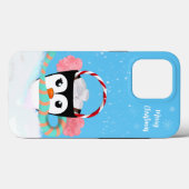 Coques Case-Mate iPhone Chocolat Chaud Pingouin de Noël Joyeux Noël (Verso (horizontal))