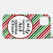 Coques Case-Mate iPhone Chocolat de bonbons et fête de Noël (Verso (horizontal))