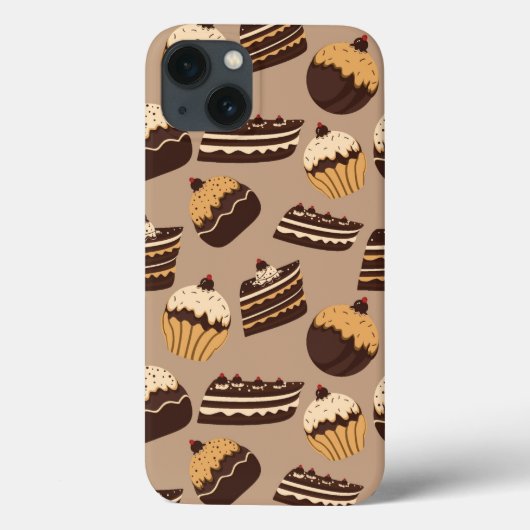 Coques Case-Mate iPhone Chocolat et pâtisseries motif 3 (Verso)