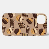 Coques Case-Mate iPhone Chocolat et pâtisseries motif 3 (Verso (horizontal))