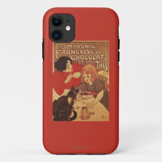 Coques Case-Mate iPhone Chocolat et thé Co Mère et fille (Dos)