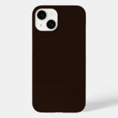 Coques Case-Mate iPhone Chocolat foncé, Brown solide, Brown foncé (Verso)