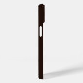 Coques Case-Mate iPhone Chocolat foncé, Brown solide, Brown foncé (Verso / Droite)