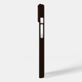 Coques Case-Mate iPhone Chocolat foncé, Brown solide, Brown foncé (Verso / Gauche)