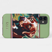 Coques Case-Mate iPhone Chocolat Lab Dog sur Camouflage (Dos (Horizontal))