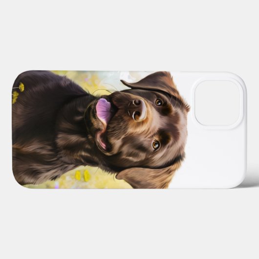 Coques Case-Mate iPhone Chocolat Labrador (Verso (horizontal))