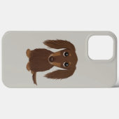 Coques Case-Mate iPhone Chocolat mignon Longhé Brown Dachshund (Verso (horizontal))