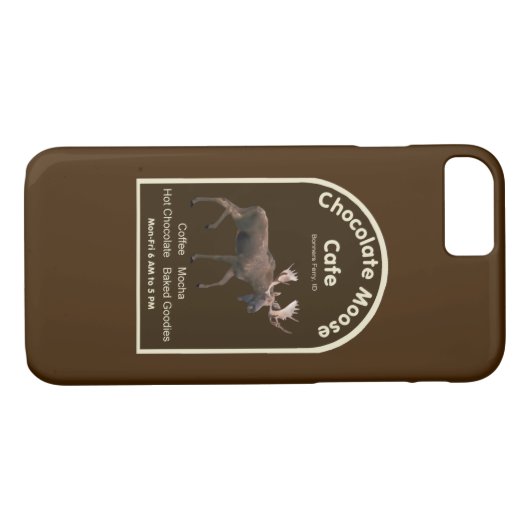 Coques Case-Mate iPhone Chocolat Moose Café (Dos (Horizontal))