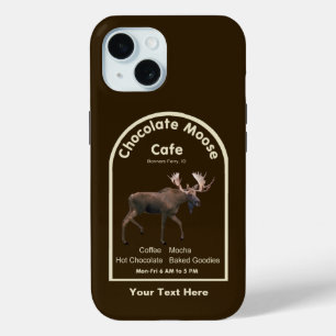 Coque Pour iPhone 15 Chocolat Moose Café