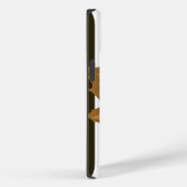 Coques Case-Mate iPhone Chocolat rayures automnales avec Feuilles (Verso / Droite)