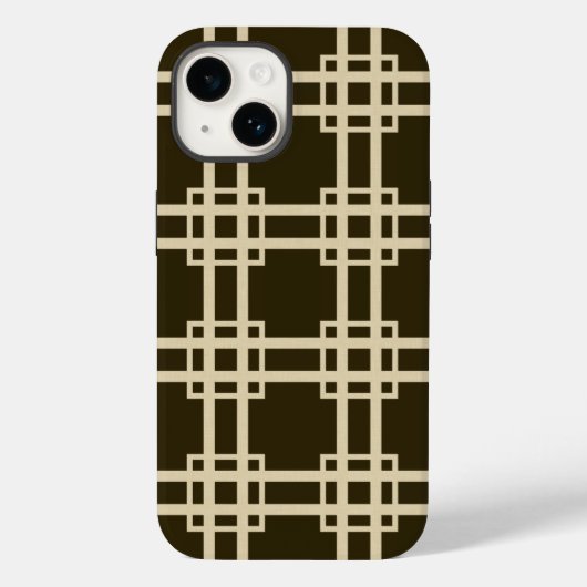 Coques Case-Mate iPhone Chocolat Spice Moods Lattice (Verso)