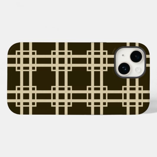 Coques Case-Mate iPhone Chocolat Spice Moods Lattice (Verso (horizontal))