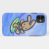 Coques Case-Mate iPhone Chocolat Surfing Bunny iPhone 5 Casemate (Dos (Horizontal))