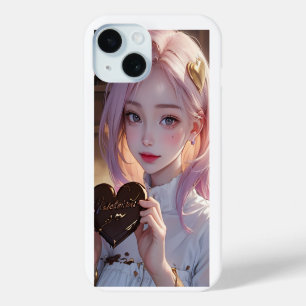 Coque Pour iPhone 15 chocolat valentines