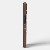 Coques Case-Mate iPhone Chocolate Brown with Pink Hearts (Verso / Droite)