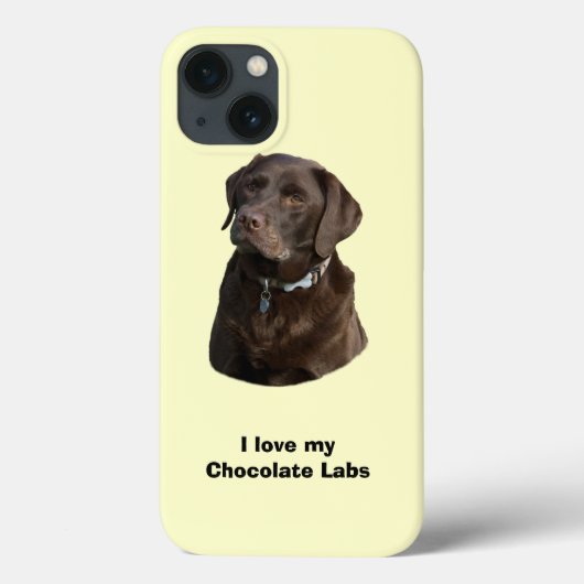 Coques Case-Mate iPhone Chocolate Labrador dog photo (Verso)