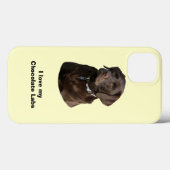 Coques Case-Mate iPhone Chocolate Labrador dog photo (Verso (horizontal))