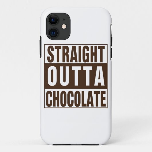 Coques Case-Mate iPhone Chocolate Straight Outta Brown (Dos)