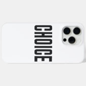 Coques Case-Mate iPhone CHOICE 80s Style Body Déclaration politique (Verso (horizontal))