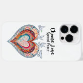 Coques Case-Mate iPhone Choisir l'amour répandre la paix (Verso (horizontal))